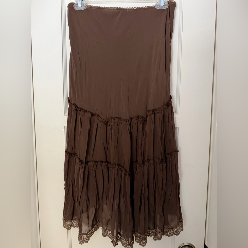 Bebe Brown Skirt - Picture 4 of 8